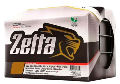 Bateria Zetta 45Ah para Carros - Ribeirão Preto
